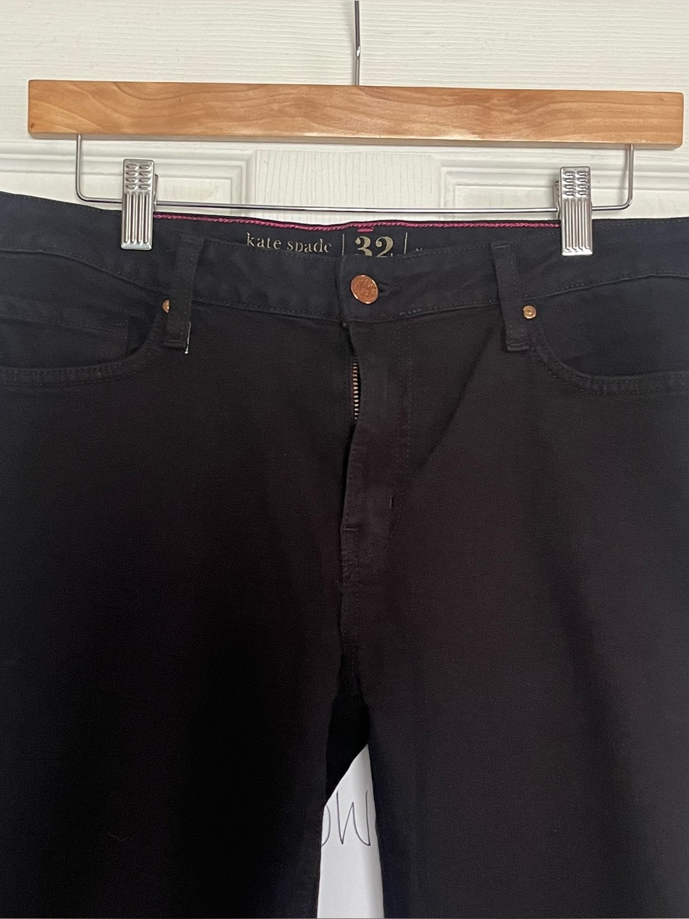 Kate Spade black straight leg jeans size 32